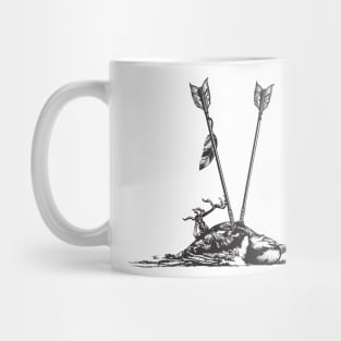 Dead Bird and Arrows Mug